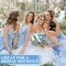 8-Pack 12-Inch Blue & White Artificial Roses – 80-Head Silk Flowers with Long Stems for Wedding Bouquets, Bridal Arrangements, Baby Showers, Table Centerpieces